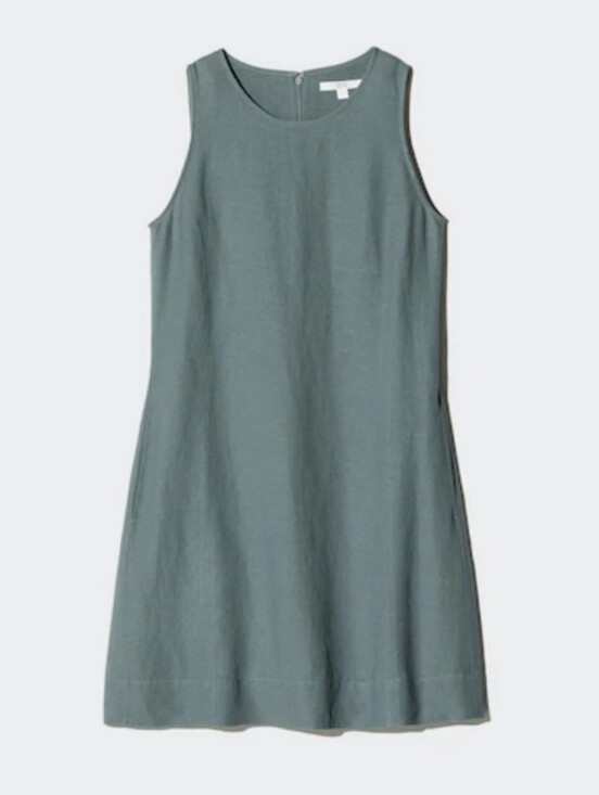 Uniqlo Dresses & Skirts - Uniqlo Mini Linen Blend Dress